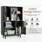 Costway Sideboard Storage Cabinet Bookshelf Cupboard w/Door Shelf Black / White / Espresso